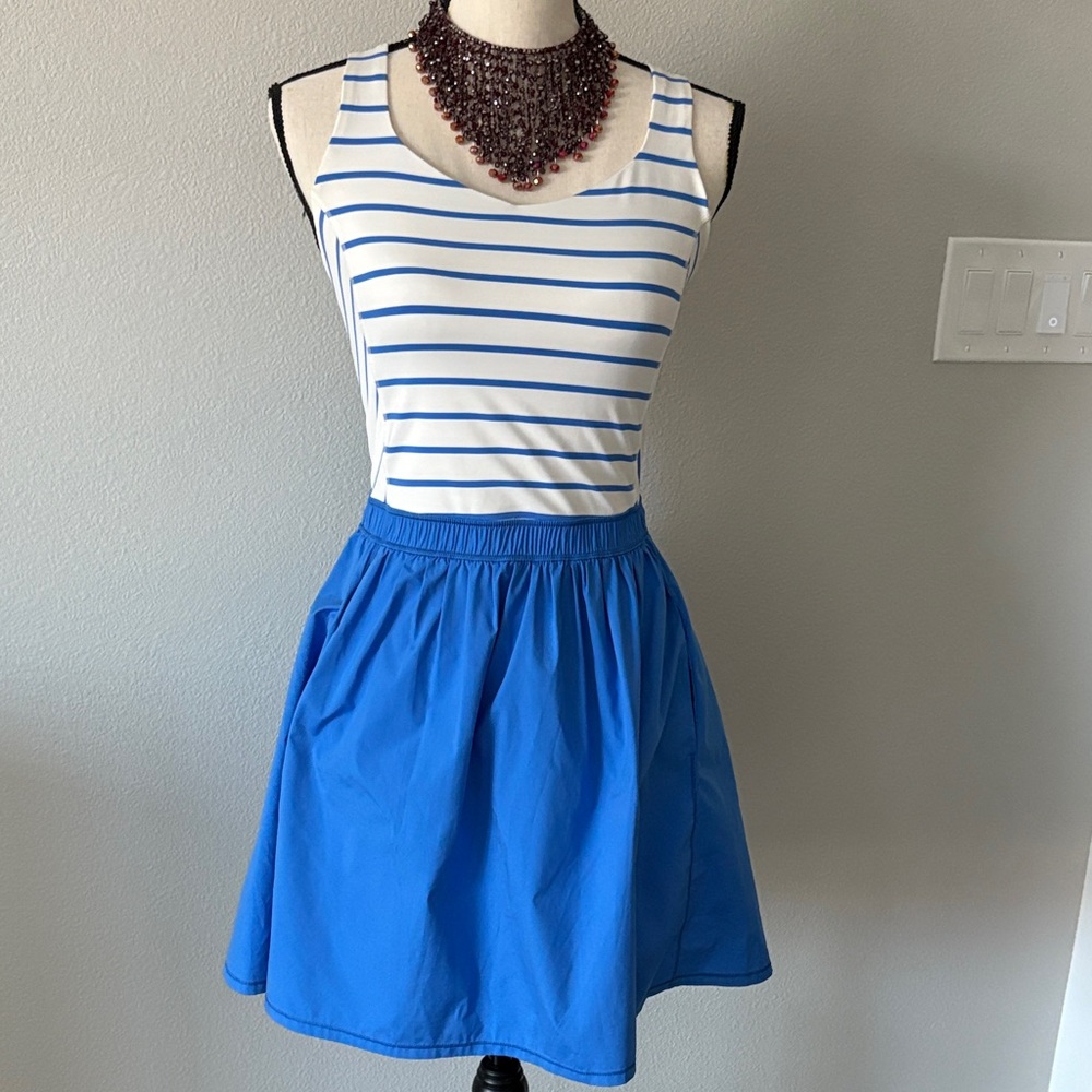Lululemon Blue Stripe Pockets  Women's Dress 6